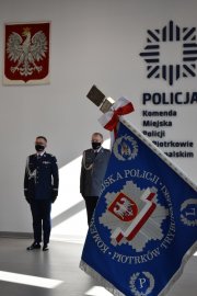 uroczystość objęcia stanowiska Komendanta Miejskiego Policji w Piotrkowie Trybunalskim