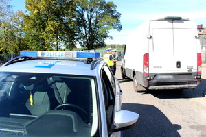 Policjanci w ramach akcji prędkość.