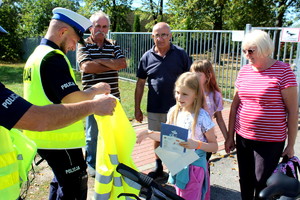 Policjanci w ramach akcji prędkość.