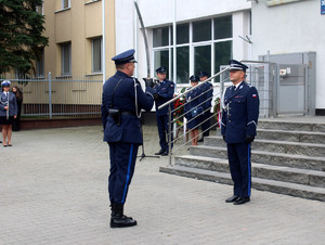 Uroczystość odsłonięcia tablicy upamiętniającej funkcjonariuszy Policji Państwowej II RP - ofiar sowieckich i niemieckich represji.