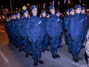 Uroczystość podczas obchodów Narodowego Święta Niepodległości w Piotrkowie Trybunalskim.