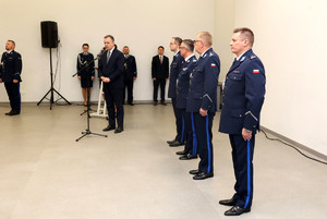 Uroczysta zbiórka z okazji zdania obowiązków na stanowisku Komendanta Miejskiego Policji w Piotrkowie Trybunalskim - insp. Krzysztofa Dąbrowskiego.