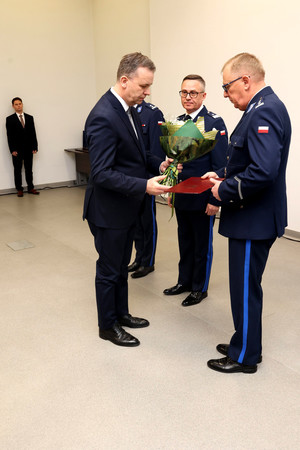 Uroczysta zbiórka z okazji zdania obowiązków na stanowisku Komendanta Miejskiego Policji w Piotrkowie Trybunalskim - insp. Krzysztofa Dąbrowskiego.