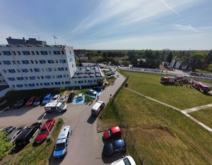 Widok z góry na miejscu ćwiczeń.