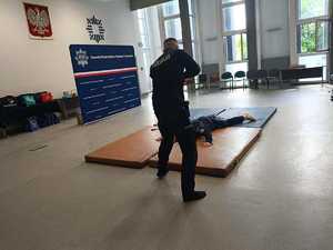 Policjanci podczas  turnieju.