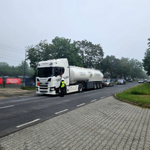 Policjanci podczas akcji Trzeźwy poranek.