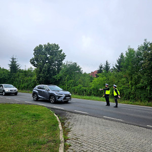 Policjanci podczas akcji Trzeźwy poranek.