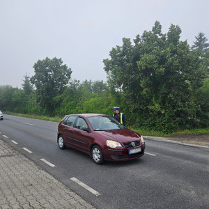 Policjanci podczas akcji Trzeźwy poranek.