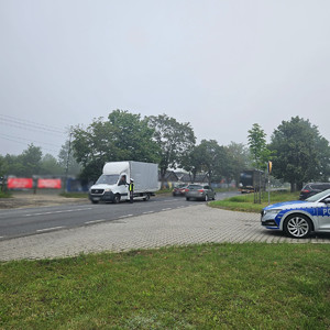 Policjanci podczas akcji Trzeźwy poranek.