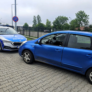 Policjanci podczas akcji Trzeźwy poranek.