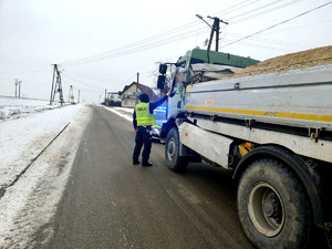 Policjant podczas akcji "Trzeźwy poranek".
