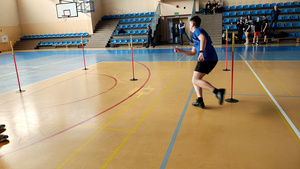 Uczestnik podczas testu sprawności.