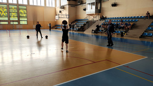 Uczestnik podczas testu sprawności.