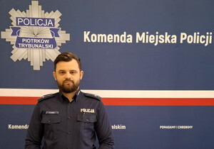 Młodszy aspirant Piotr Lebelt.