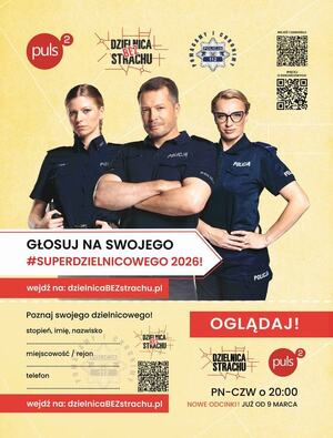 Plakat konkursu super dzielnicowy.