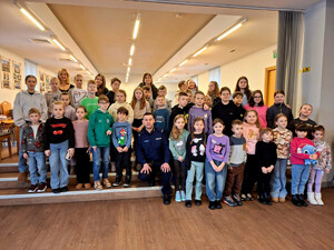 Starszy posterunkowy Łukasz Rak.