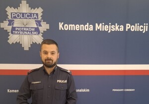 Starszy sierżant Krystian Piotrowski.