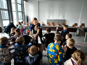 Przedszkolaki podczas spotkania.