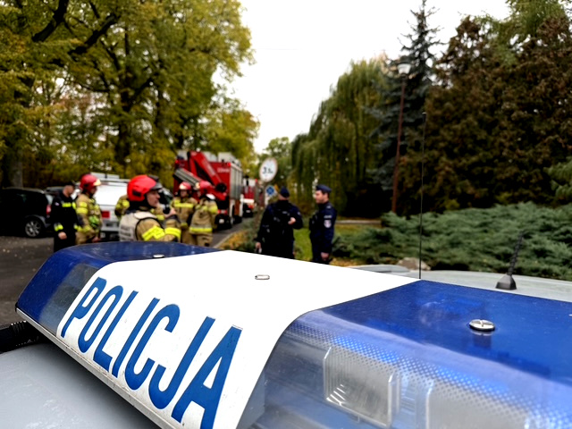 Ćwiczenia służb ratunkowych w ZSCKZ w Bujnach