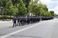 przemarsz kompanii honorowej policjantów