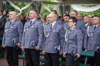 Kierownictwo Garnizonu Łódzkiego na maszy świętej z okazji międzypowiatowych obchodów Święta Policji w Bełchatowie